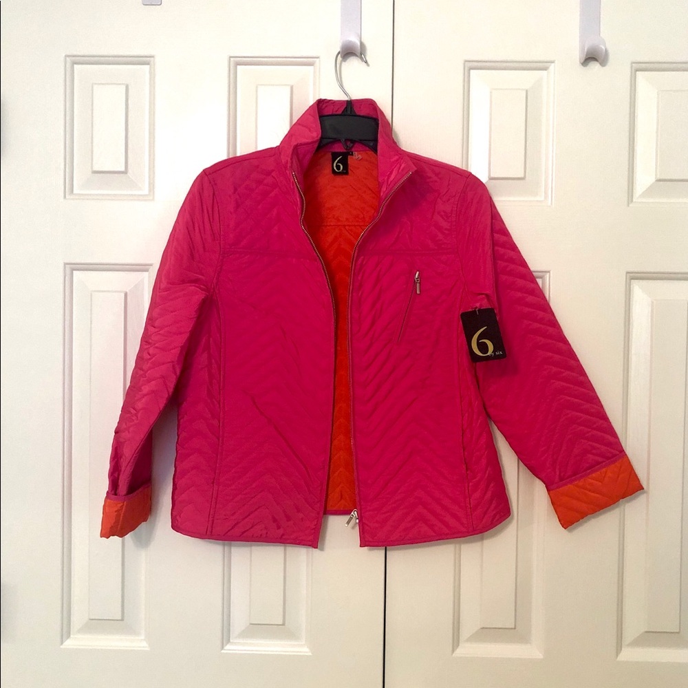NWT PINK quilted jacket